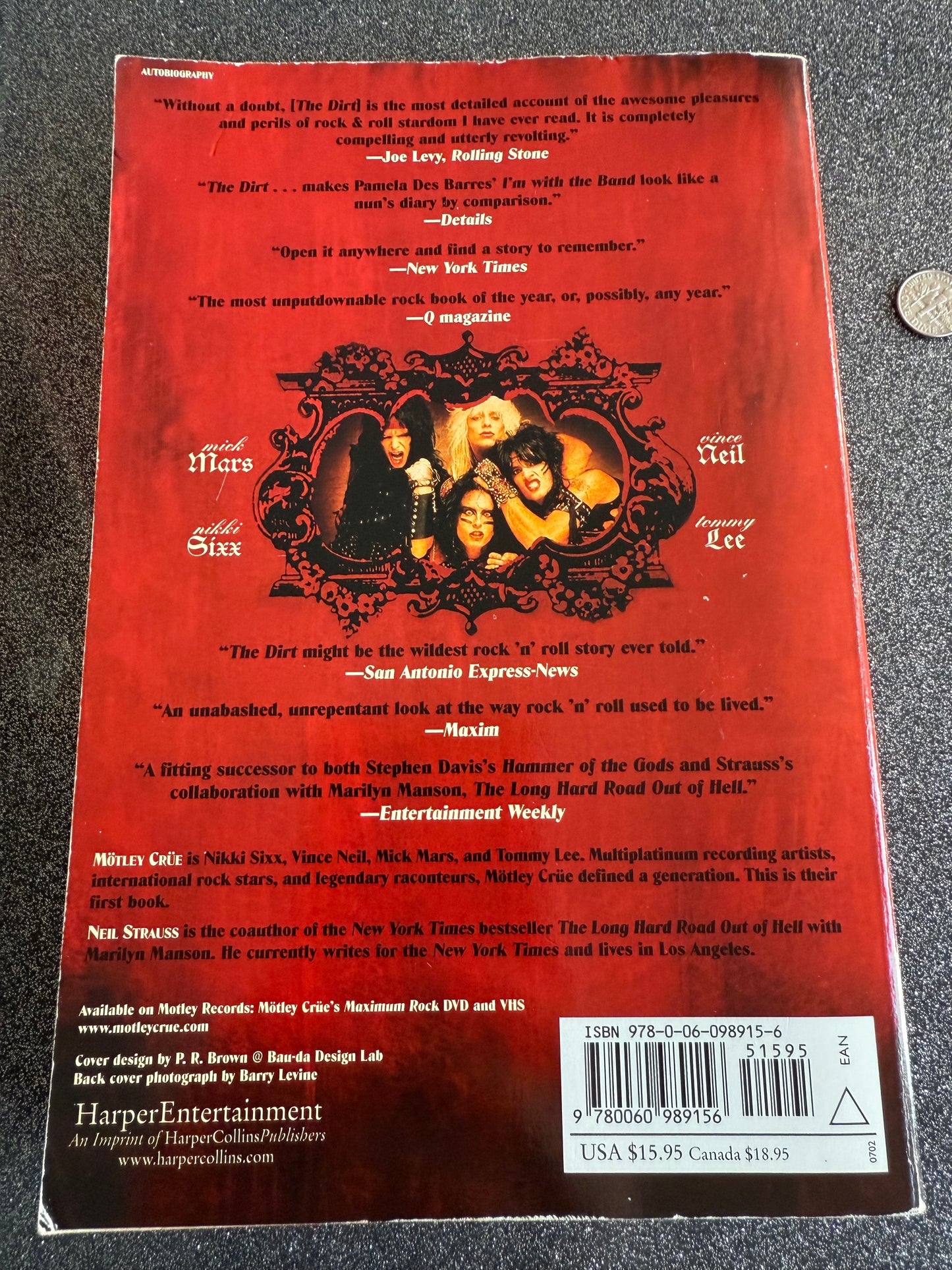 Mötley Crüe's THE DIRT (my gently used copy)