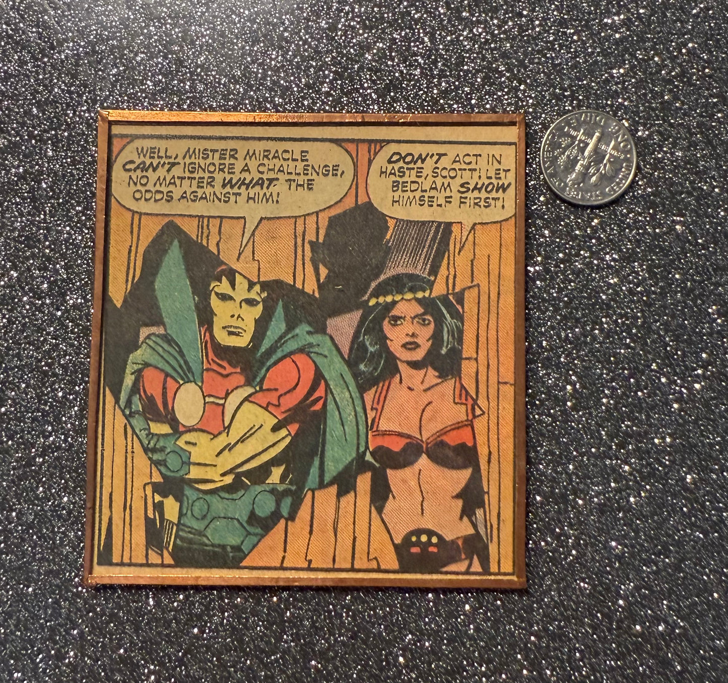 Vintage! Mr. Miracle Big Barda magnet 1972!