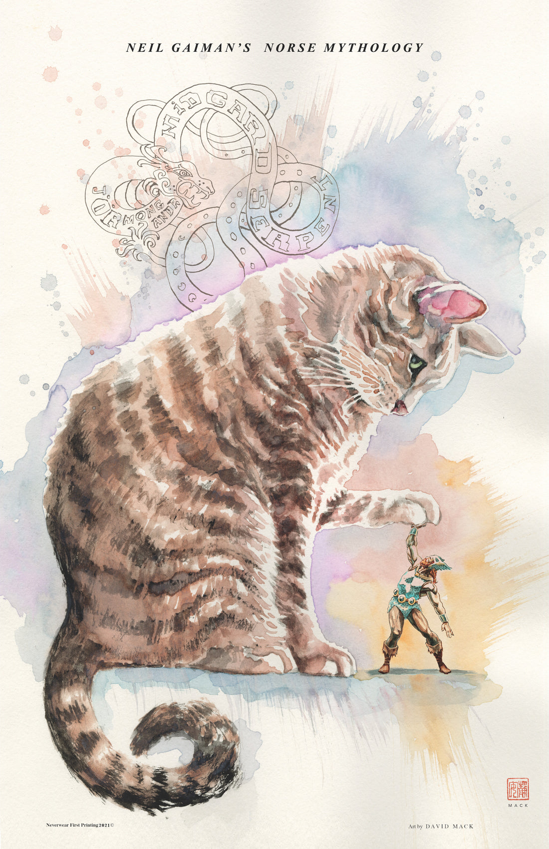 David Mack paints Giant Cats and a reprint of the Sold Out Bast piece!