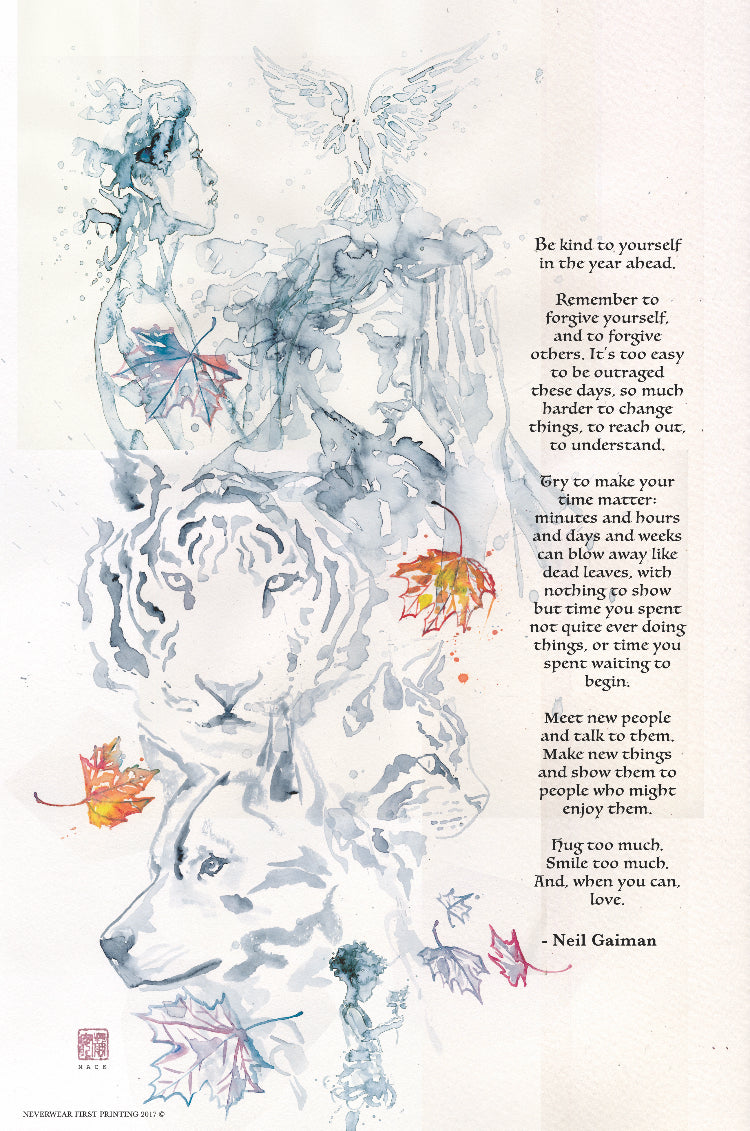Happy new year, and another New Year's wish from Neil Gaiman & David Mack