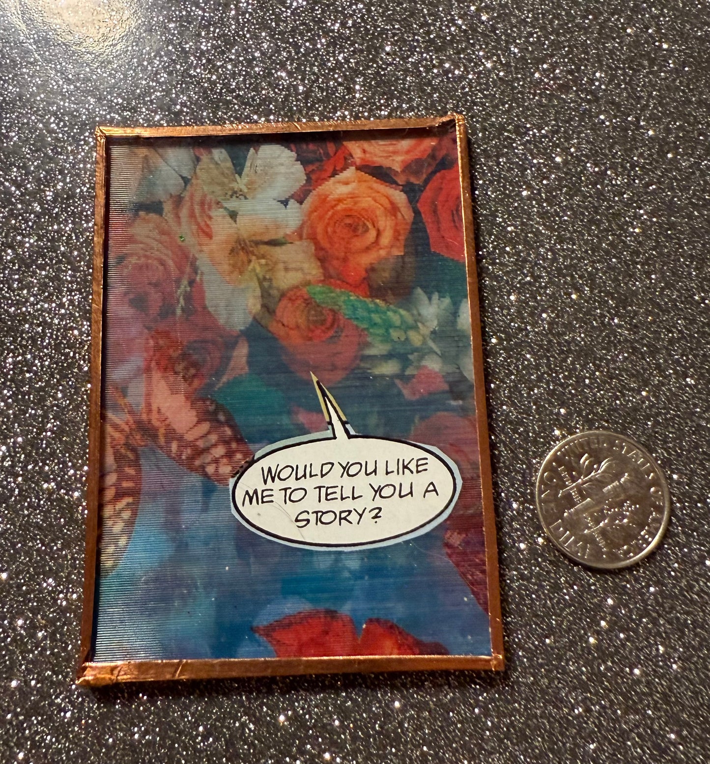 3D Lenticular butterflies "tell a story" magnet