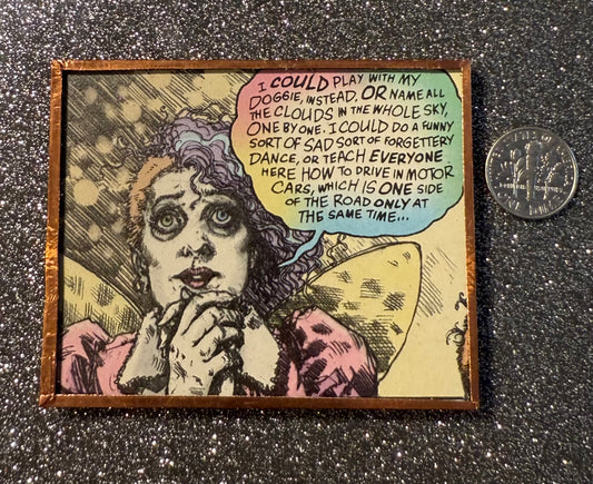 Delirium "motor cars" handmade magnet (Sandman 1995)