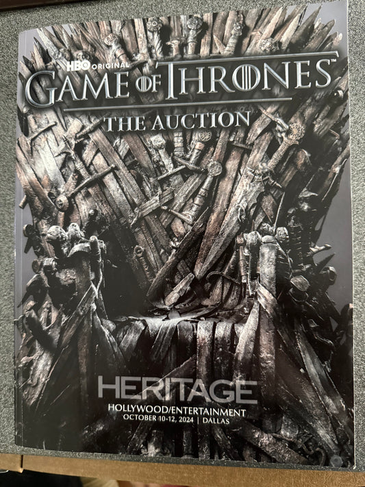 GAME OF THRONES Auction catalog (RARE)
