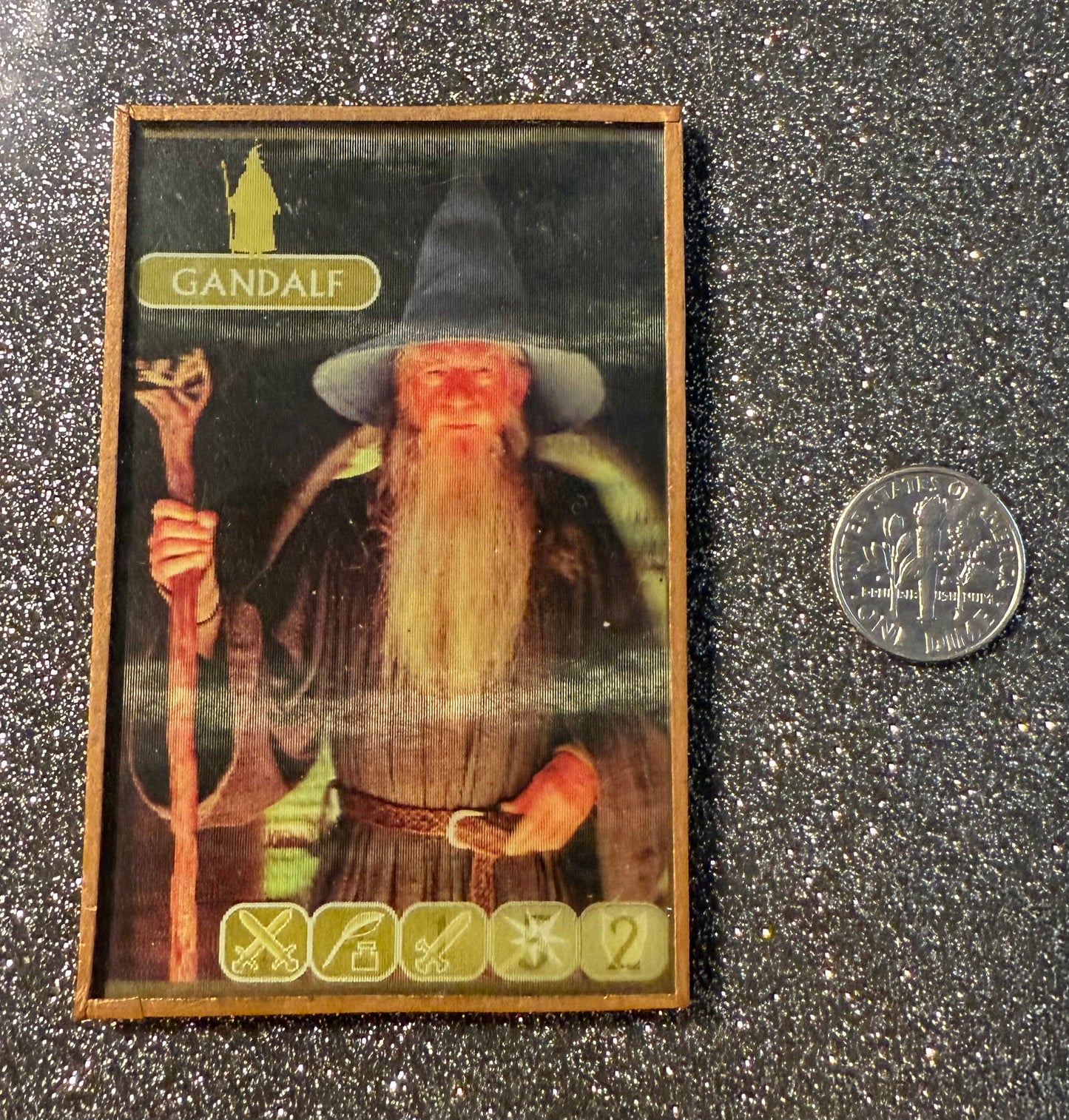 3-D Gandalf lenticular magnet- Lord of the Rings! 2001
