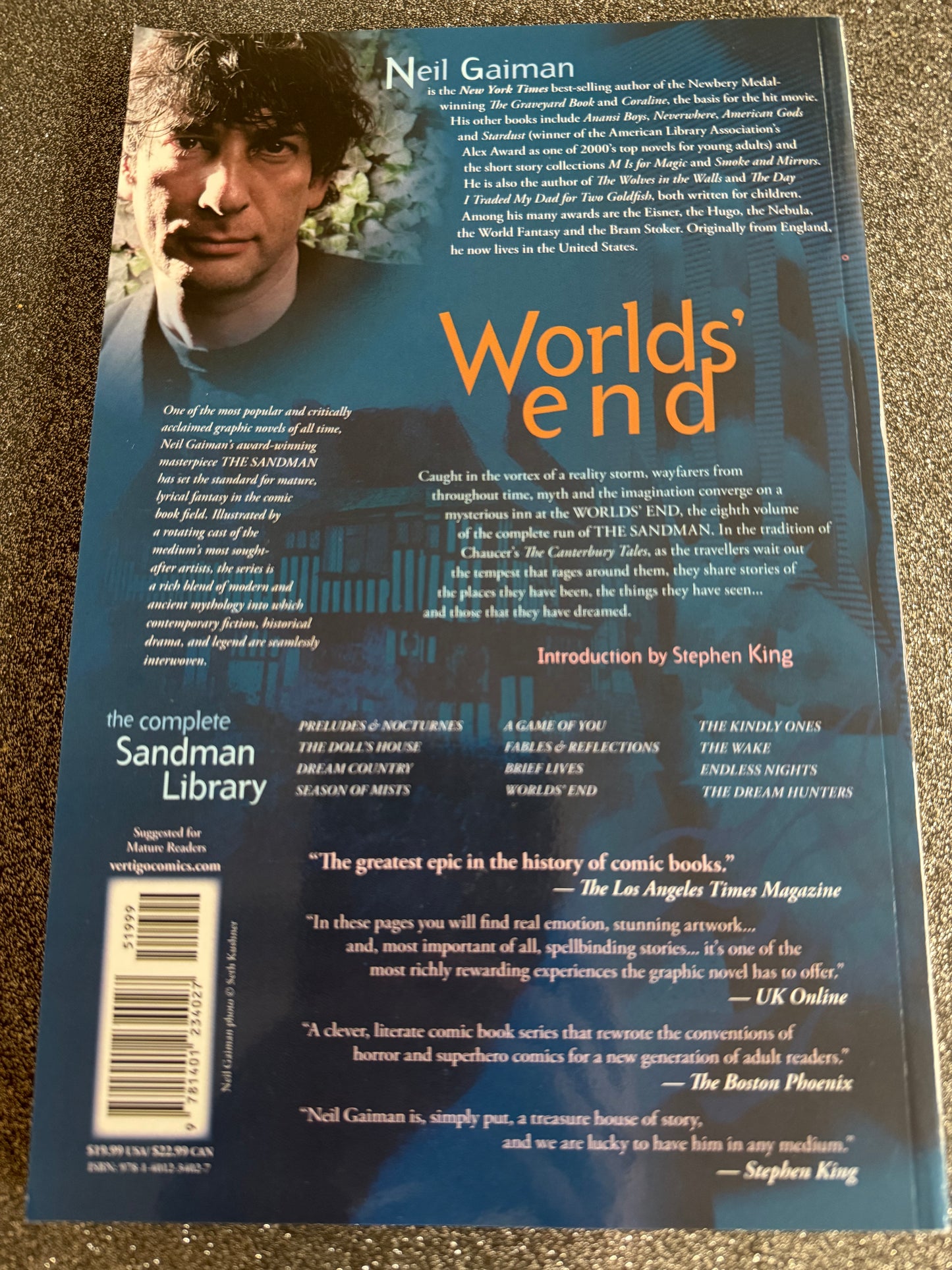 SIGNED SANDMAN World's End graphic novel- Intro by STEPHEN KING!