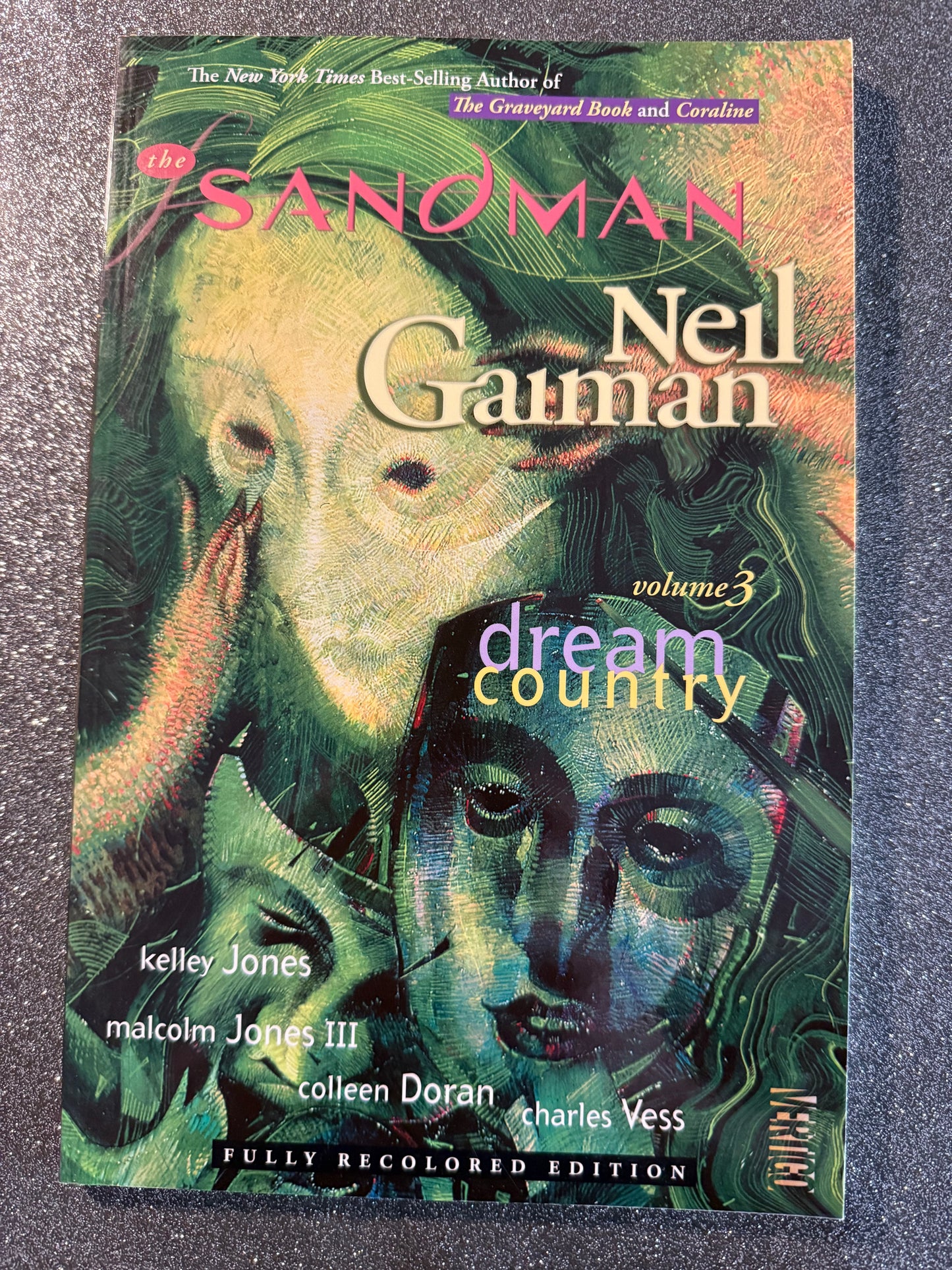 SIGNED SANDMAN DREAM COUNTRY graphic novel- Intro by Steve Erickson