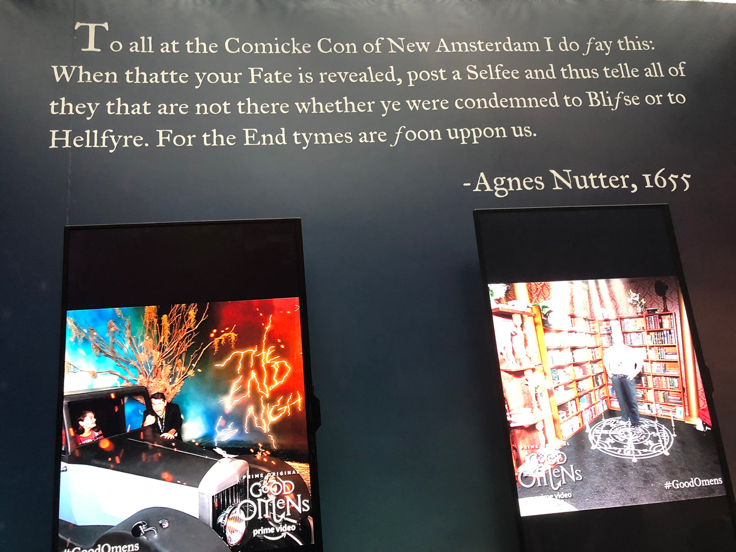 RARE! Good Omens promo notebook from NYCC 2018