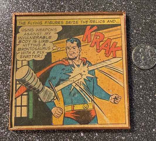 Superman glitter mirror (vintage 1966!)