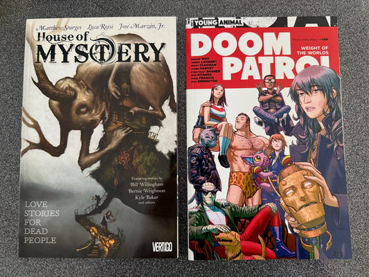 DOOM PATROL & HOUSE OF MYSTERY! TWO GRAPHIC NOVELS