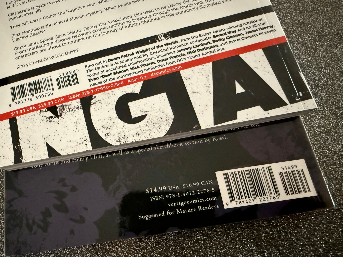 DOOM PATROL & HOUSE OF MYSTERY! TWO GRAPHIC NOVELS