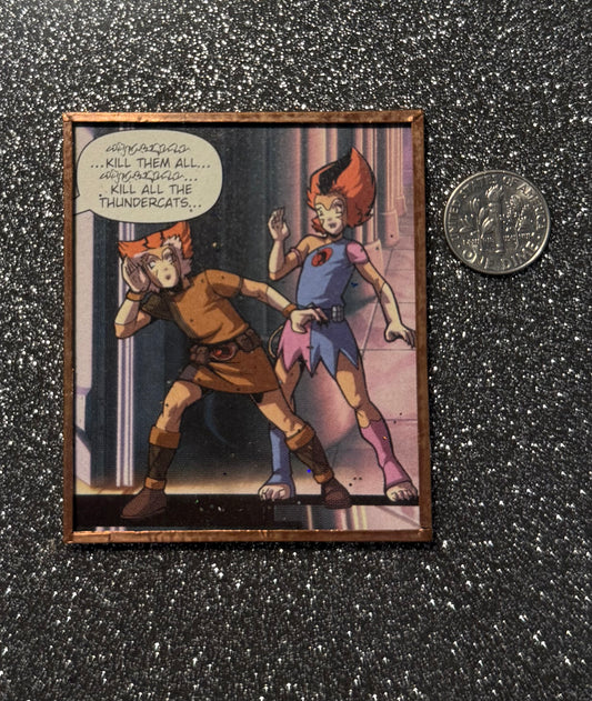 Thundercats! handmade glass magnet
